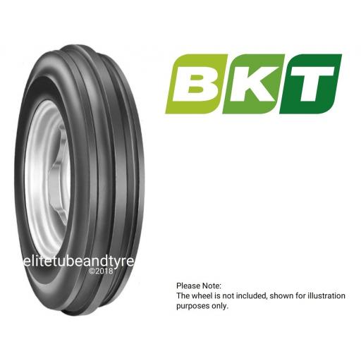 5.00-15 4ply BKT 3-Rib Tractor Front Tyre