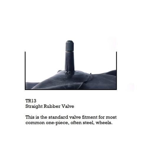 125/80R15, 125R15 Inner Tube, Straight Rubber Valve TR13